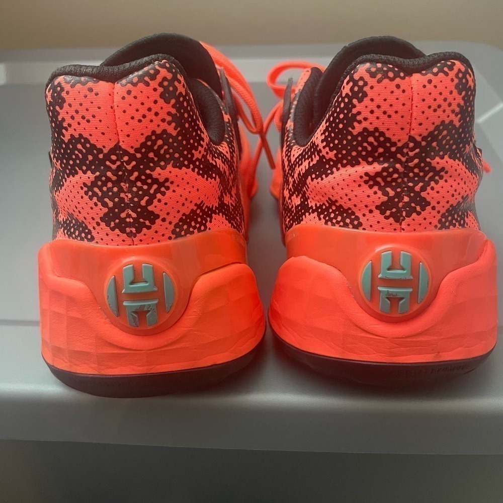 Adidas James Harden Vol. 4 Basketball Shoes Mens Size 5.5 Orange Black - Picture 7 of 7